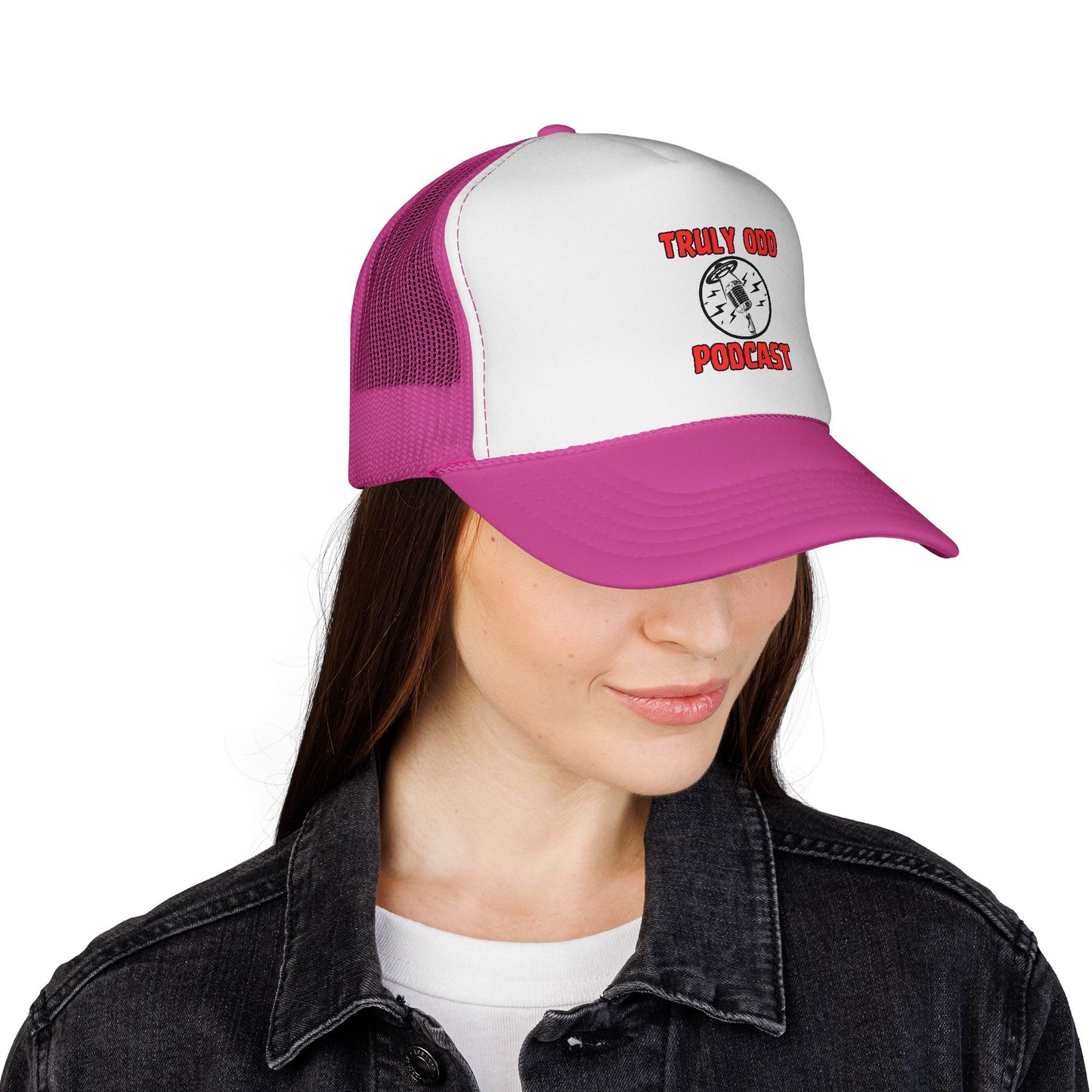 Truly Odd Trucker Caps - Quirky Podcast Fans, Unique Gift, Cool Hat for Show Lovers, Trendy Headwear for Comedy