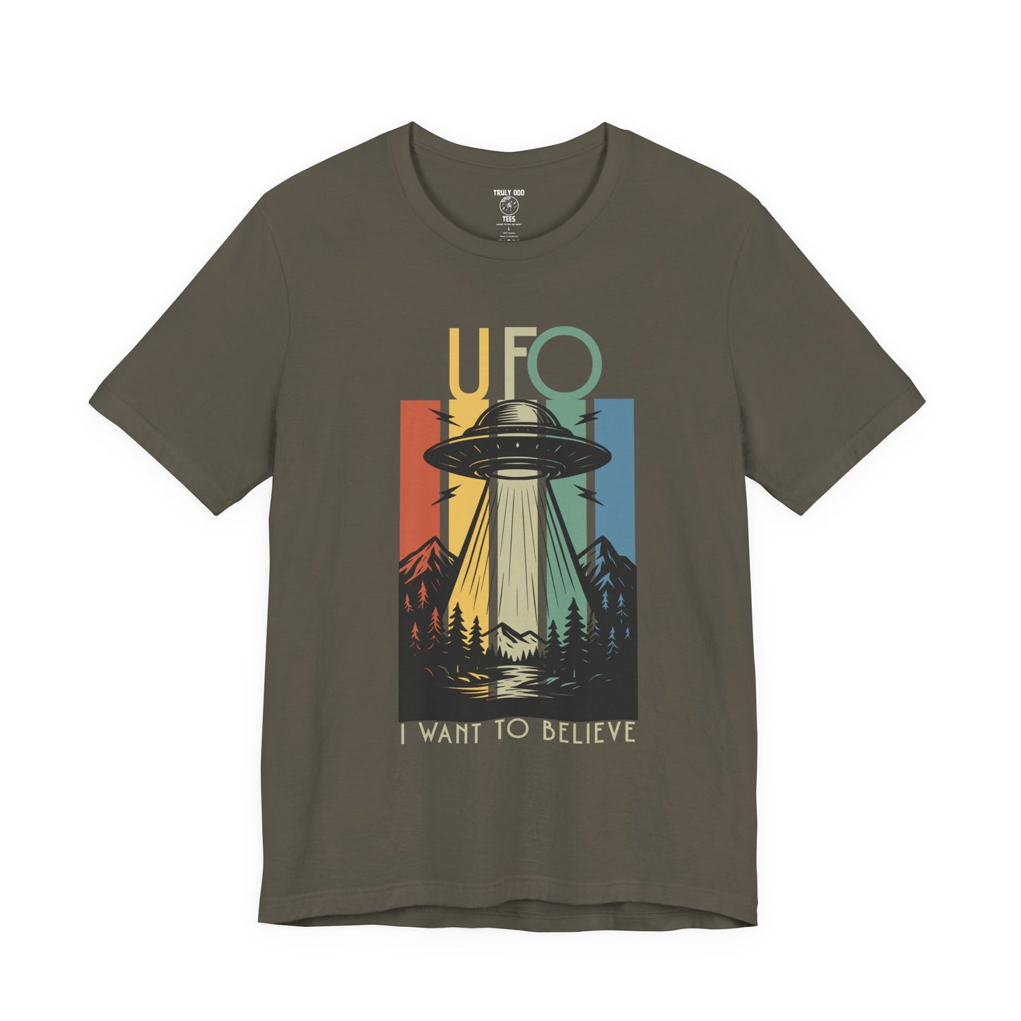 UFO I Want to Believe Graphic Tee, Unisex T-Shirt, Alien Shirt, Space Lover Gift, Retro Style Tee, Fun Casual Wear