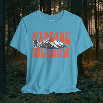 Bigfoot Hunting Unisex Tee, Sasquatch Searcher Shirt, Cryptid Lover Gift, Outdoor Adventure Apparel, Nature Enthusiast Top