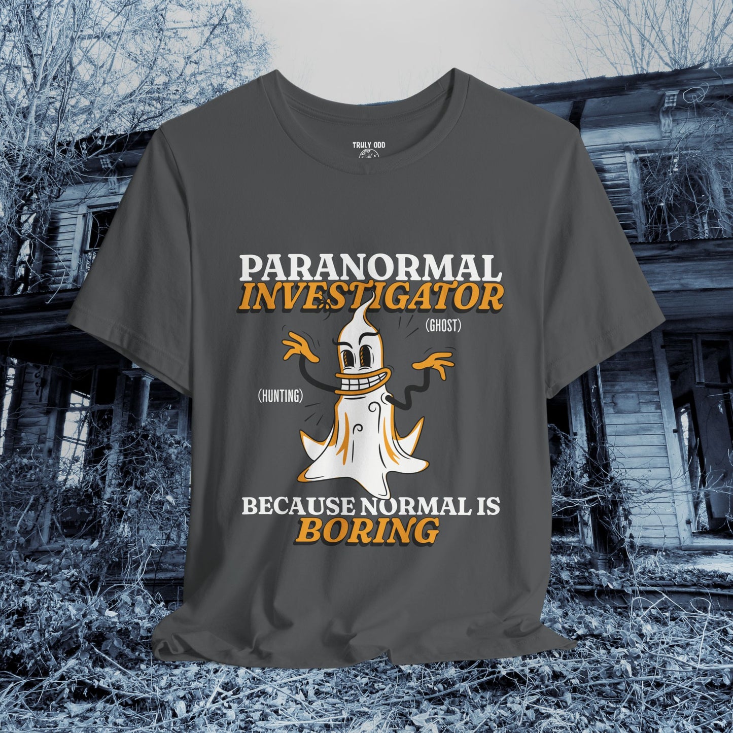 Ghost Hunting Tee, Paranormal Investigator Gift, Unisex T-Shirt, Fun Ghost Shirt