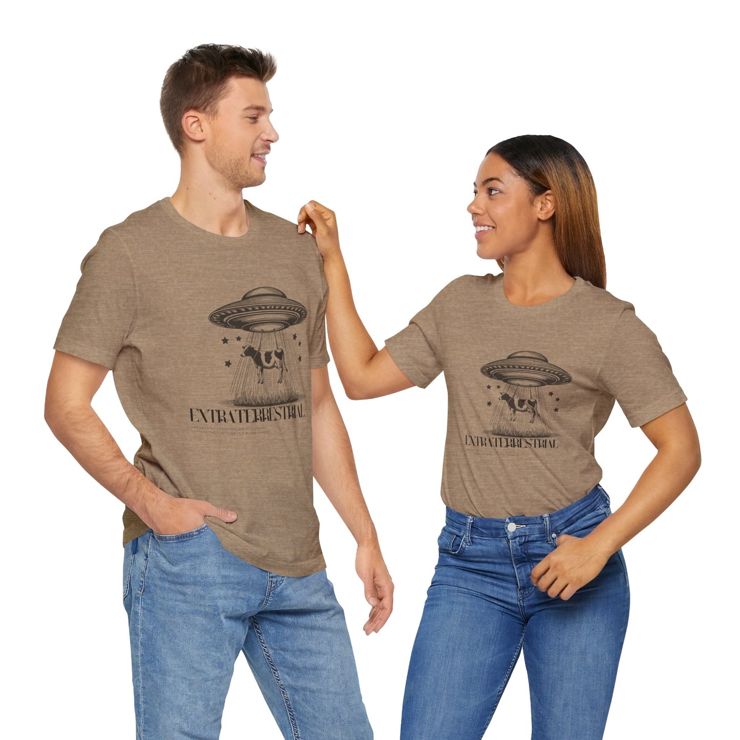 Cow-abunga! Funny Alien Shirt for UFO Enthusiasts, Galactic Style Unisex Tee