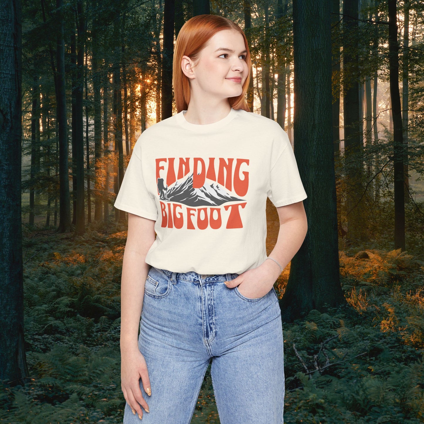 Bigfoot Hunting Unisex Tee, Sasquatch Searcher Shirt, Cryptid Lover Gift, Outdoor Adventure Apparel, Nature Enthusiast Top