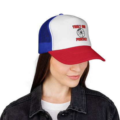 Truly Odd Trucker Caps - Quirky Podcast Fans, Unique Gift, Cool Hat for Show Lovers, Trendy Headwear for Comedy