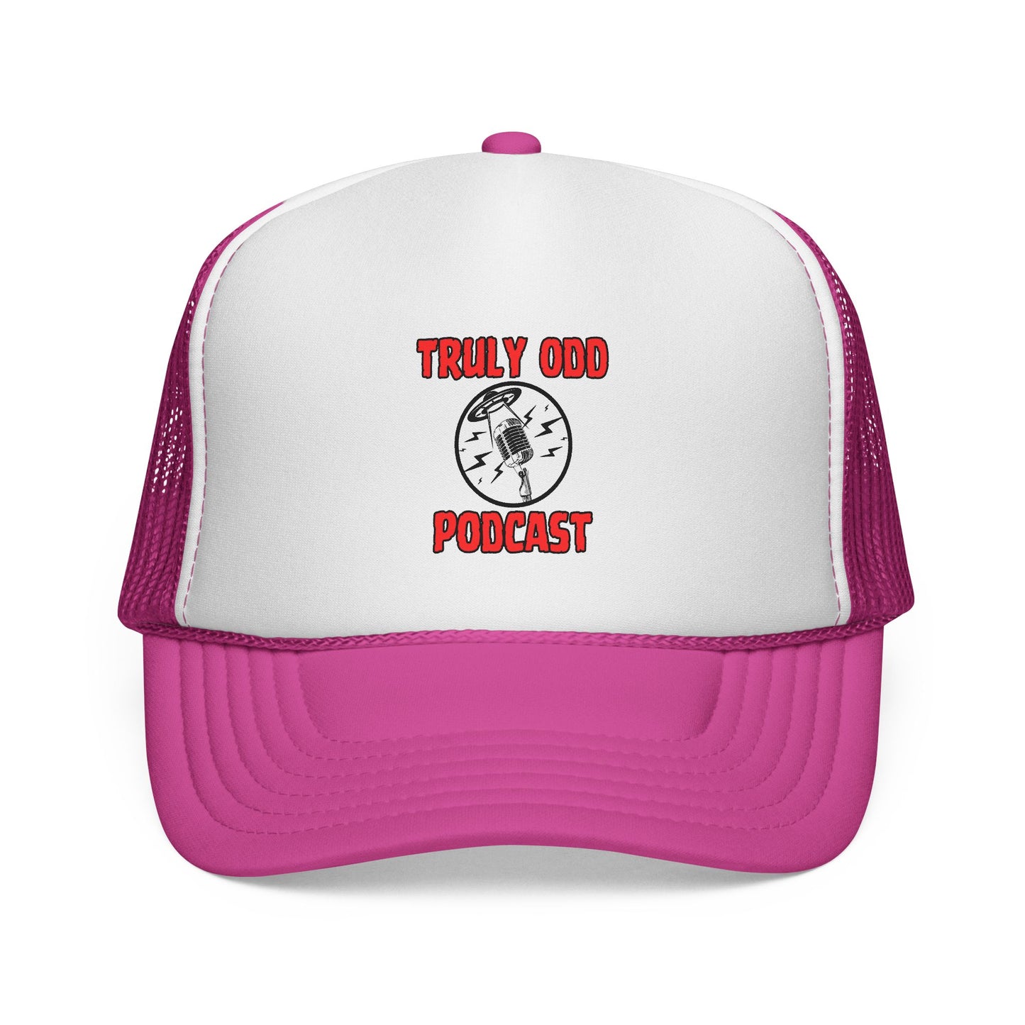 Truly Odd Trucker Caps - Quirky Podcast Fans, Unique Gift, Cool Hat for Show Lovers, Trendy Headwear for Comedy