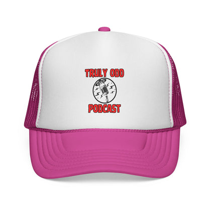 Truly Odd Trucker Caps - Quirky Podcast Fans, Unique Gift, Cool Hat for Show Lovers, Trendy Headwear for Comedy