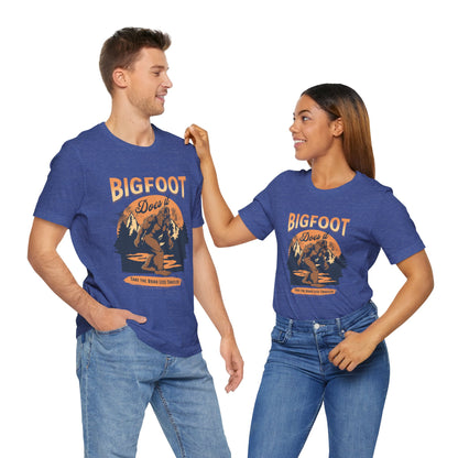 Bigfoot Shirt, Trail less Traveled Shirt, Outdoor Adventure Top, Individual Style Graphic Tee, Hiking Gift