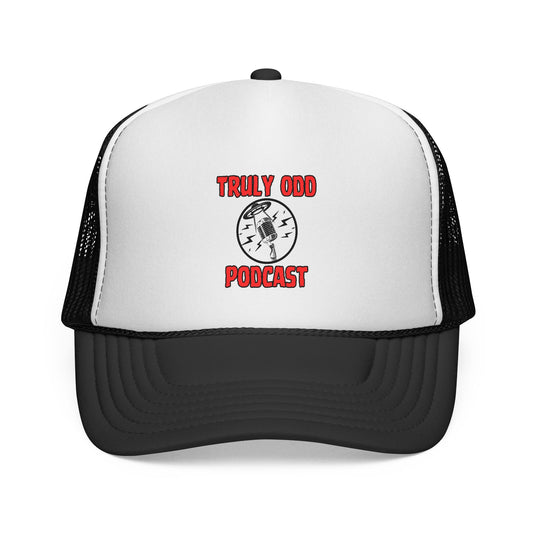 Truly Odd Trucker Caps - Quirky Podcast Fans, Unique Gift, Cool Hat for Show Lovers, Trendy Headwear for Comedy