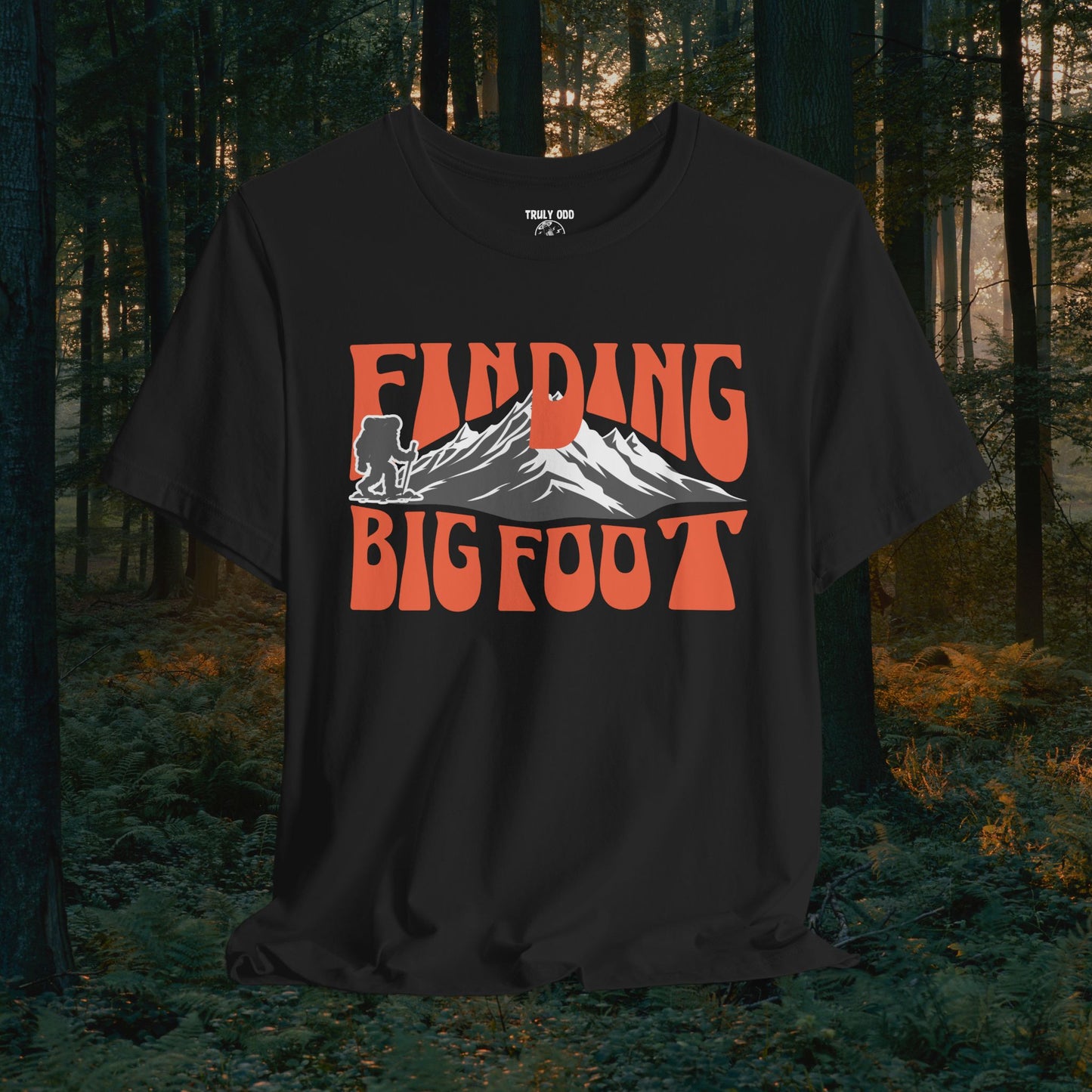 Bigfoot Hunting Unisex Tee, Sasquatch Searcher Shirt, Cryptid Lover Gift, Outdoor Adventure Apparel, Nature Enthusiast Top