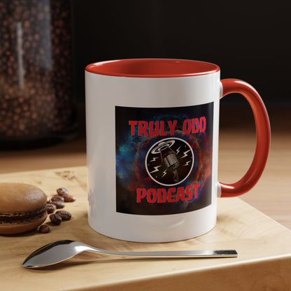 Truly Odd Podcast Accent Coffee Mug | Unique Gift for Podcast Lovers, Funny Quotes, 11oz & 15oz Sizes, Perfect for Birthdays, Christmas