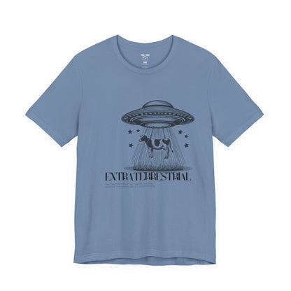 Cow-abunga! Funny Alien Shirt for UFO Enthusiasts, Galactic Style Unisex Tee